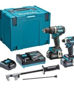 Makita DK0172G201 40V Max XGT 2 Piece Combo Kit - 2 x 2.5Ah Batteries, Charger, Interchangeable Adapter Set, Makpac Case