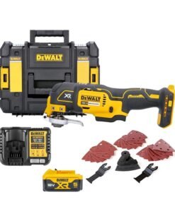 DEWALT DCS355N 18V Multitool with Accessories + 1 x 5Ah Battery, Charger & T-Stack Case