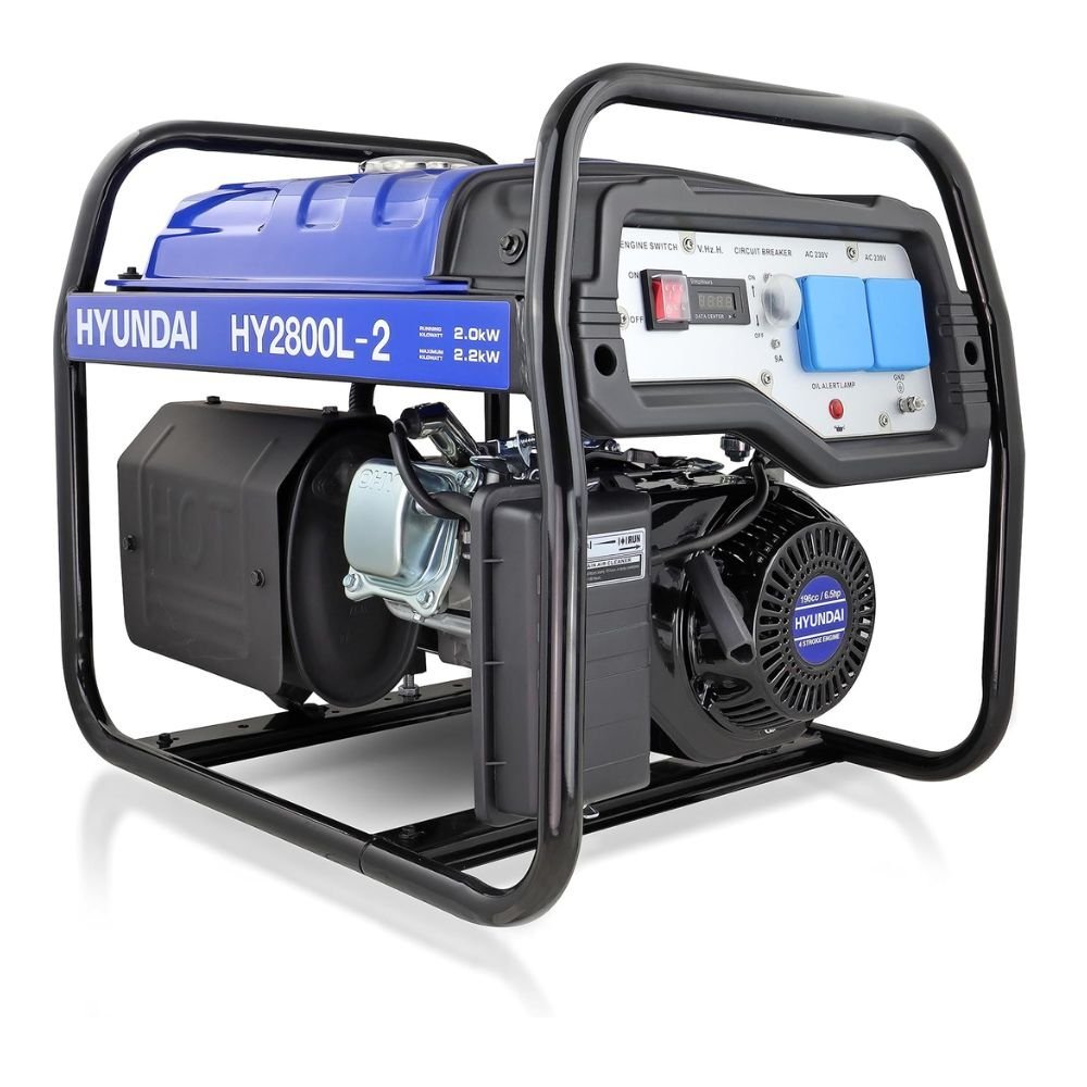 Hyundai Compact Open Frame 4 Stroke Petrol Generator