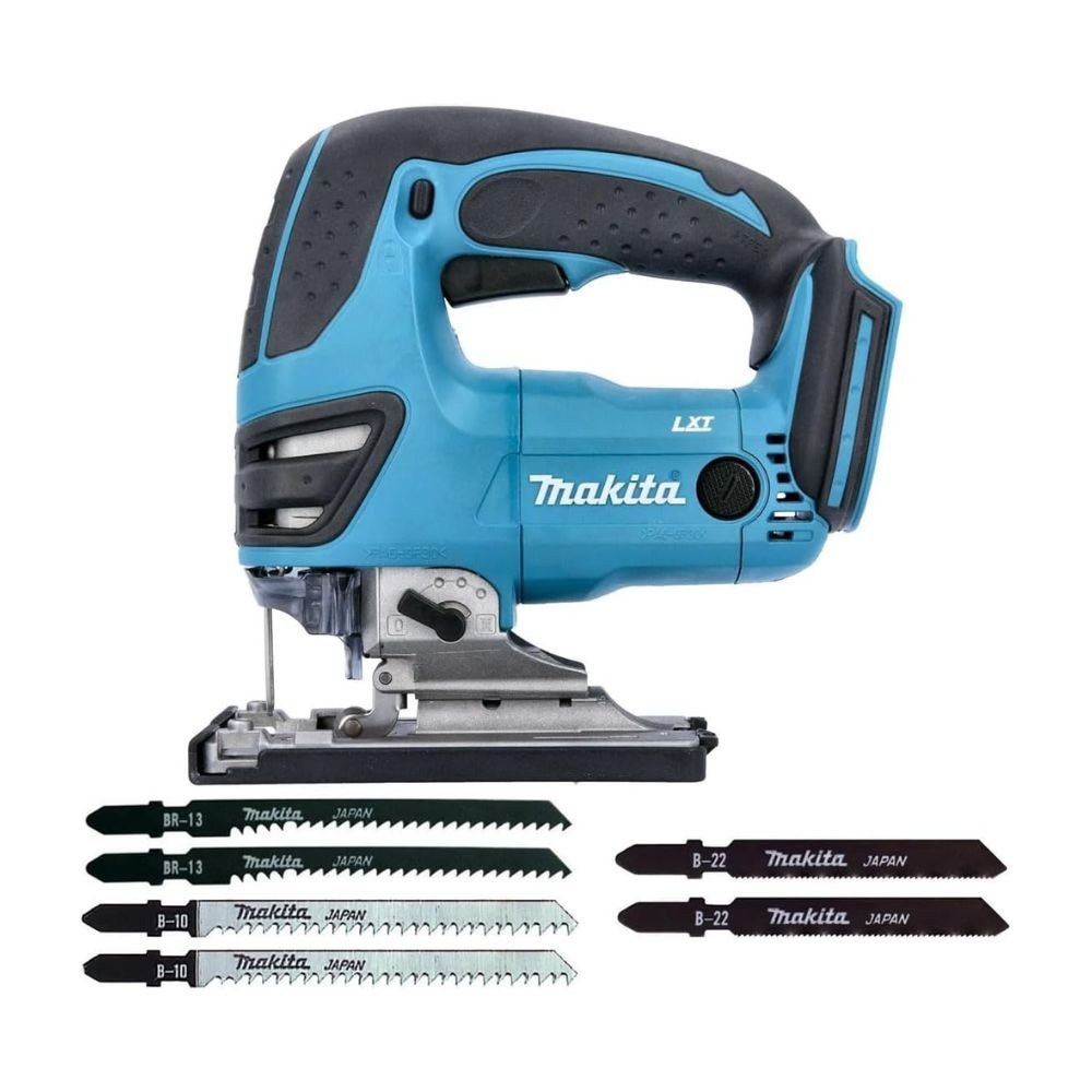 Makita DJV180ZX 18V LXT Cordless Top Handle Jigsaw with 6 Blades Set