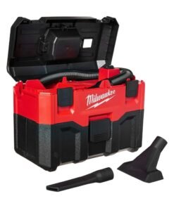 Milwaukee 0880-20 Cordless Lithium-Ion Wet/Dry Vacuum Cleaner, Red, 0 W, 2 Gallons, 82 Decibels